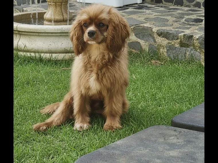 Cavalier King de raza pura en casa — Mascooriente